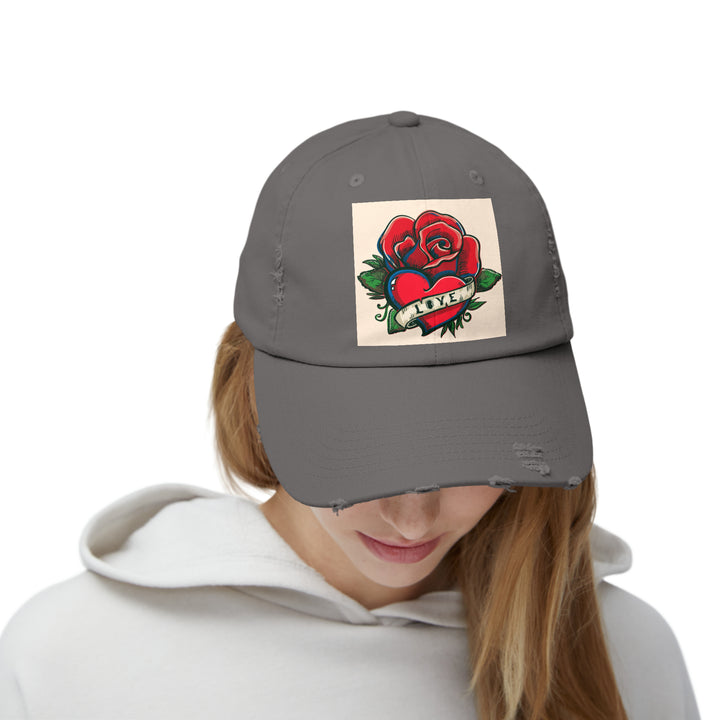 Love Unisex Distressed Cap