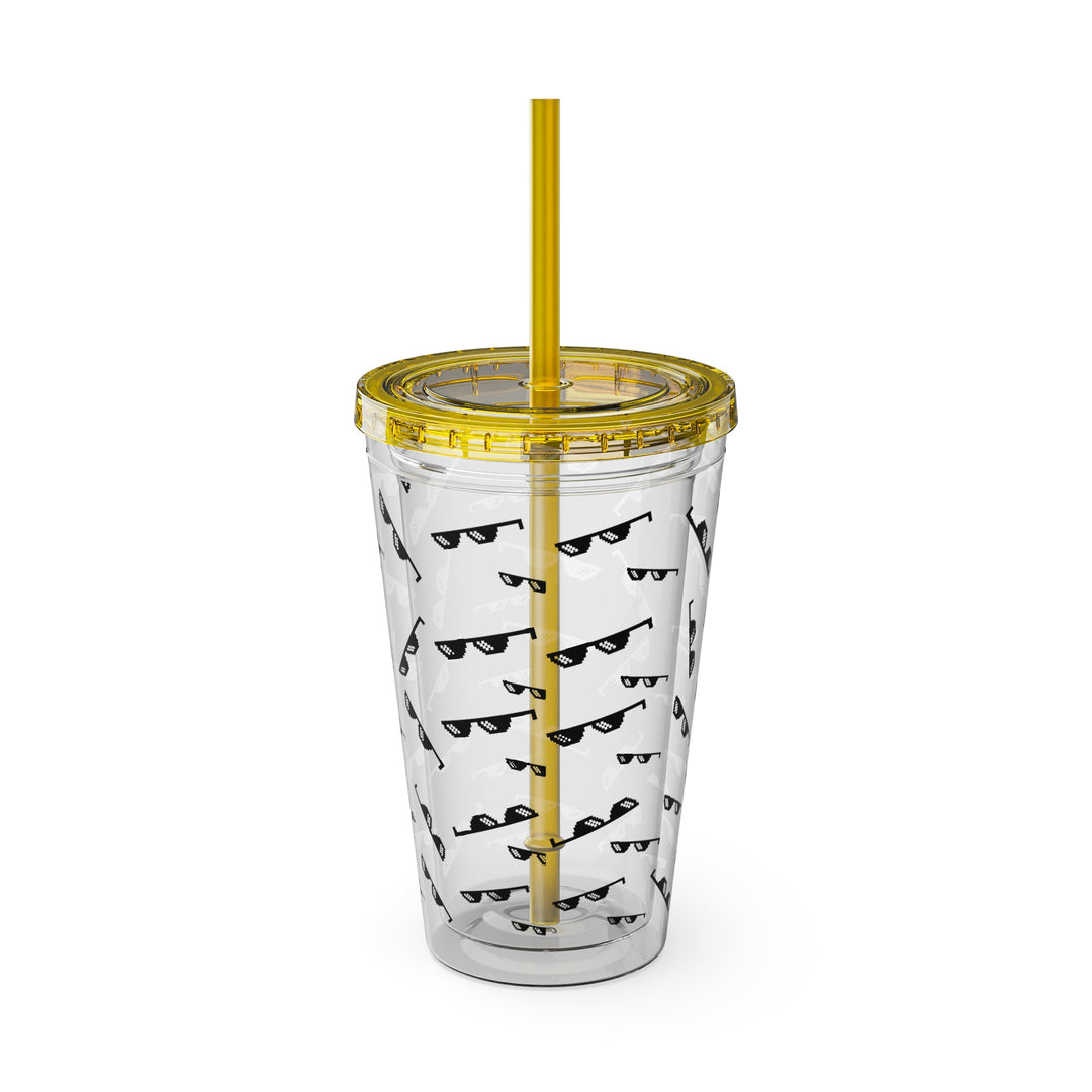 Shade Glasses Sunsplash Tumbler with Straw, 16oz