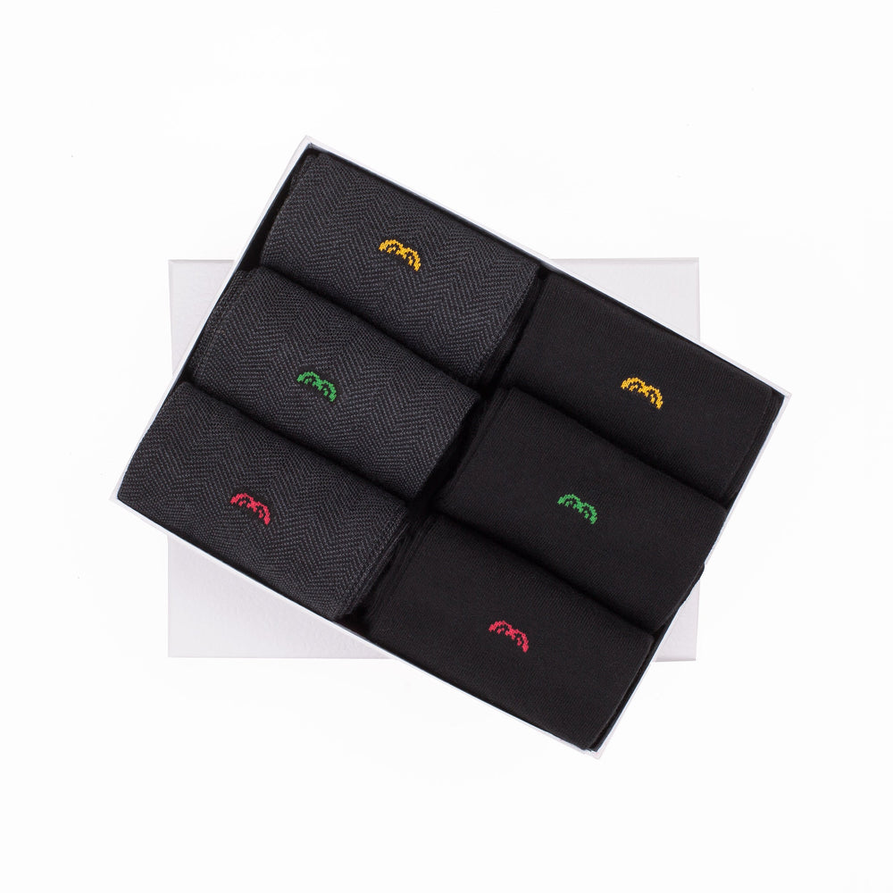 Men’s Bamboo Dress and Trouser Socks 6-Pack - 623