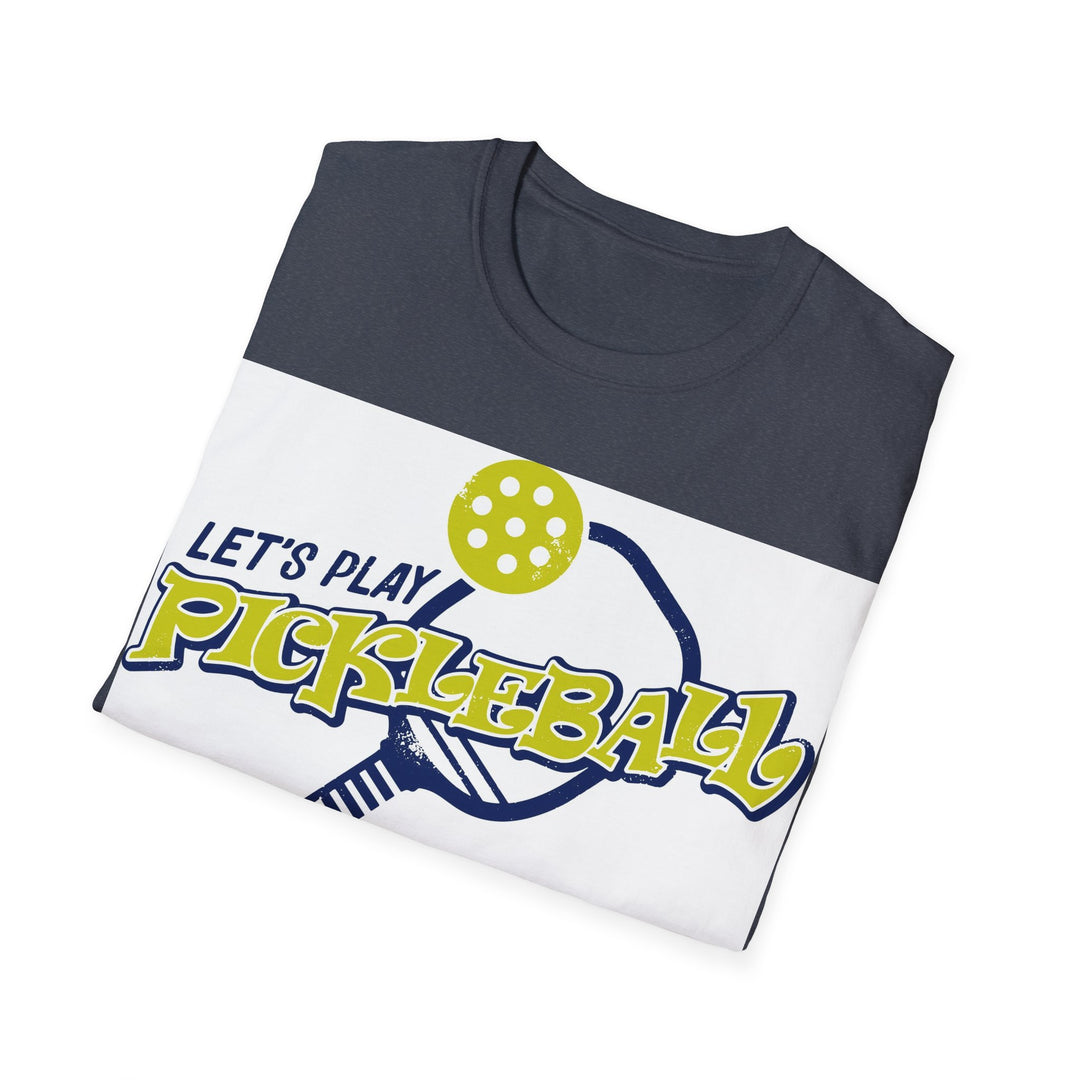 Let's Play PickleBall Unisex Softstyle T-Shirt