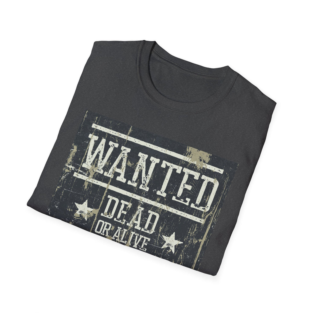 Wanted Dead Or Alive Unisex Softstyle T-Shirt