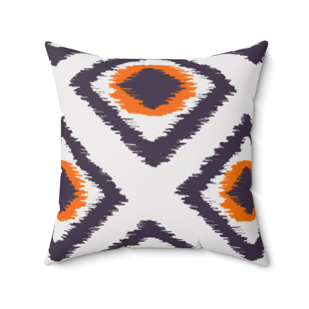 Aztec Style Spun Polyester Square Pillow