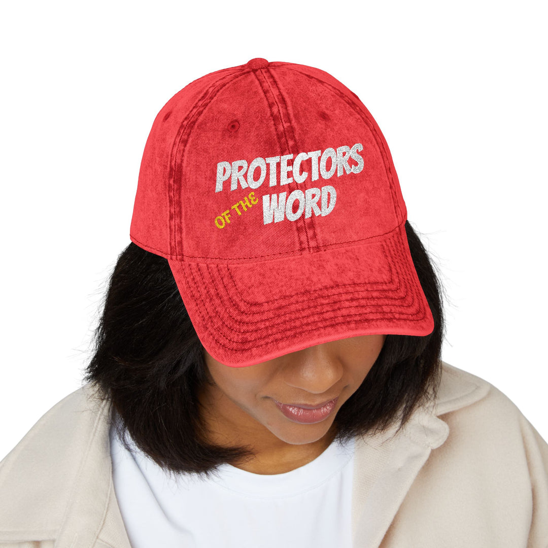 Protectors of the Word Embroidered Vintage Cap