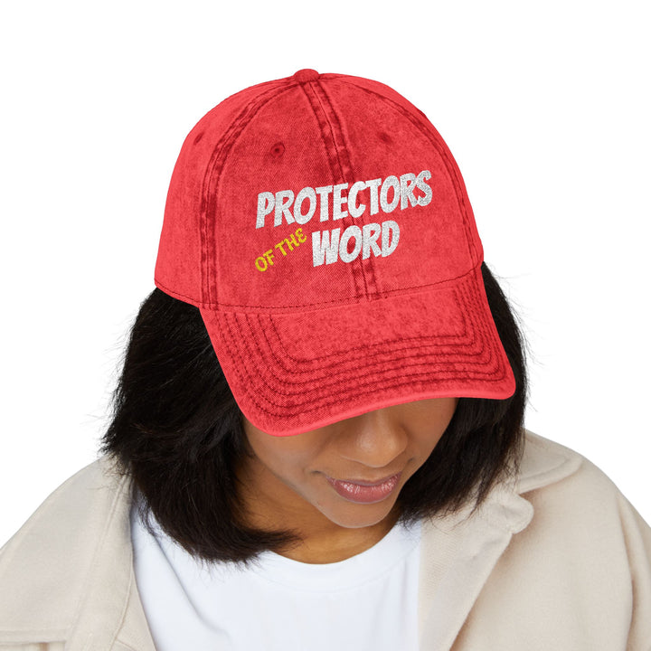 Protectors of the Word Embroidered Vintage Cap