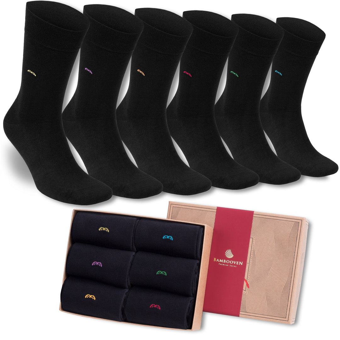 Men’s Bamboo Dress and Trouser Socks 6-Pack - 635