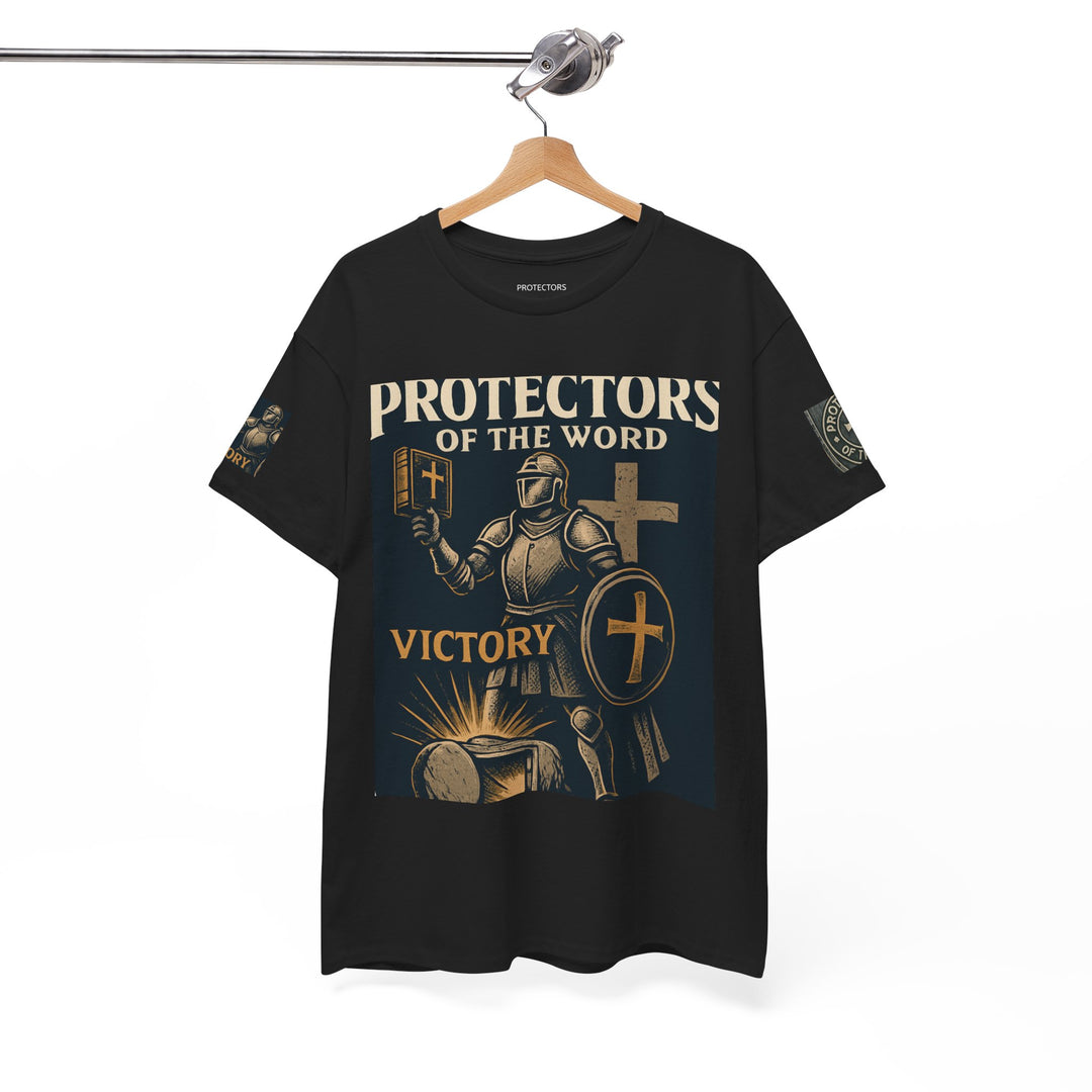 Protectors of the Word Premium Christian T-Shirt — 'Victory' Knight Design with John 14:6 Scripture