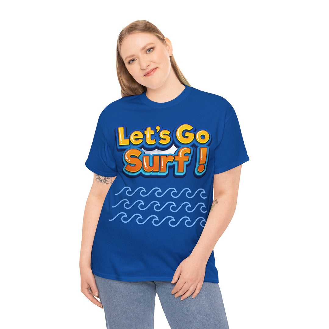 Let's Go Surf Unisex Heavy Cotton Tee