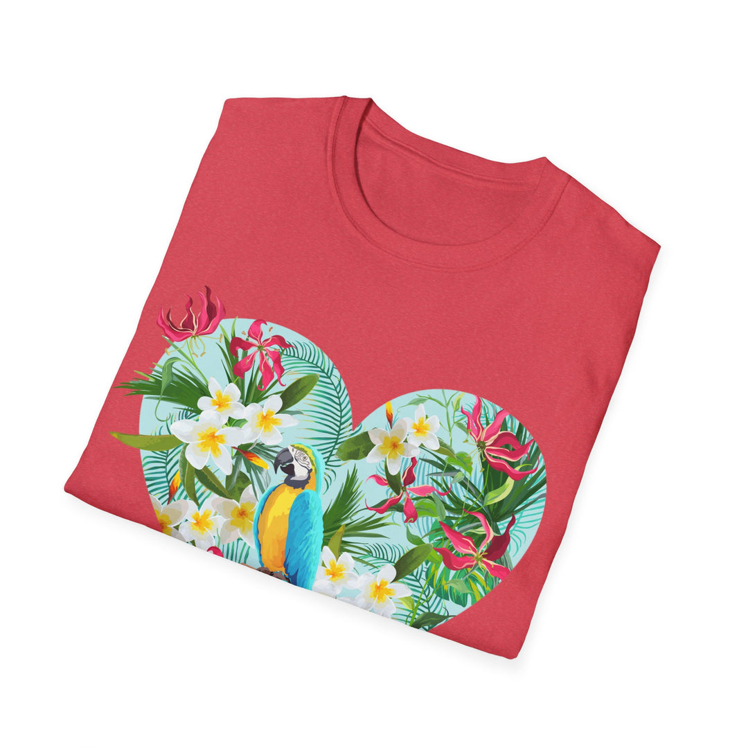 Floral Heart Unisex Softstyle T-Shirt