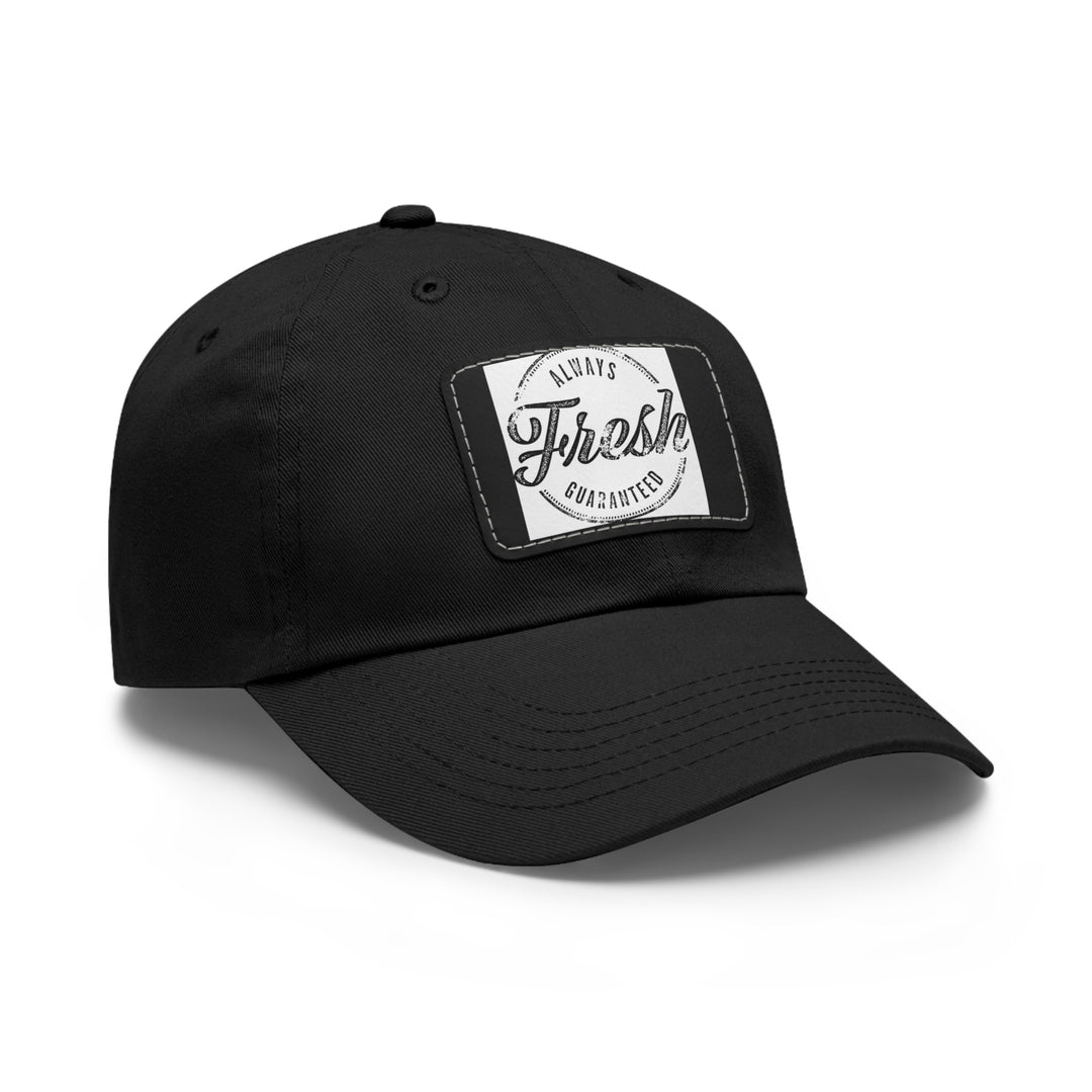 Always Fresh Dad Hat with Leather Patch (Rectangle)