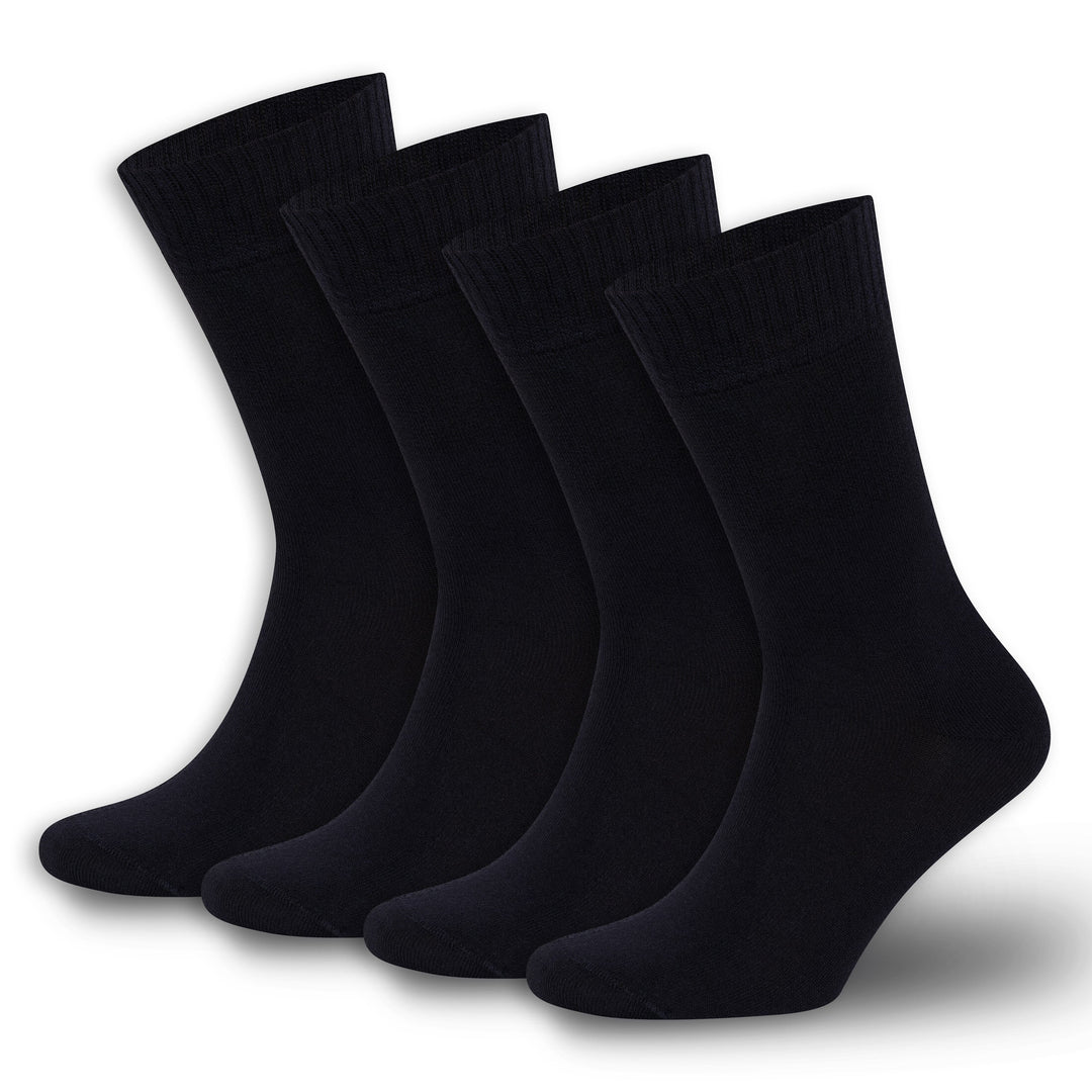 Men’s and Women’s Bamboo Diabetic Crew Socks 4-Pack