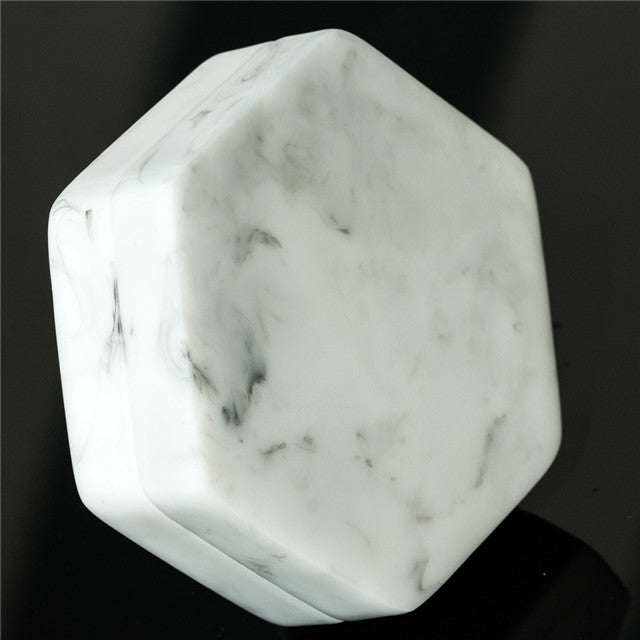 Resin Hexagon Box for Dnd Dice Case (White & Black）