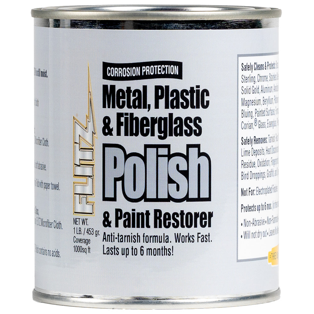 Flitz Metal, Plastic  Fiberglass Polish Paste - 1.0lb [CA 03516-6]