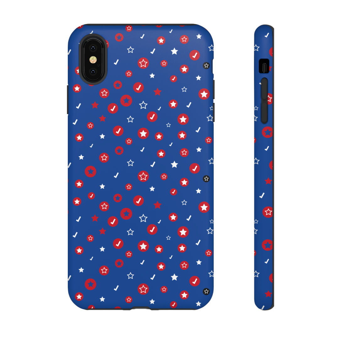 Checks and Stars Tough Phone Case