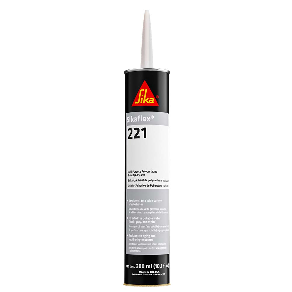 Sika Sikaflex 221 Multi-Purpose Polyurethane Sealant/Adhesive - 10.3oz (300ml) Cartridge - White [90891]