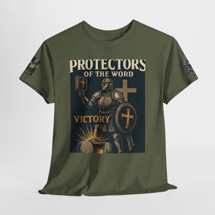 Protectors of the Word Premium Christian T-Shirt — 'Victory' Knight Design with John 14:6 Scripture