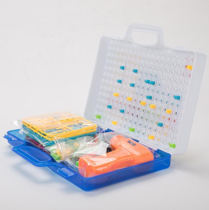 Kids Drill Puzzle Building Kit – Educational Construction Toy Set