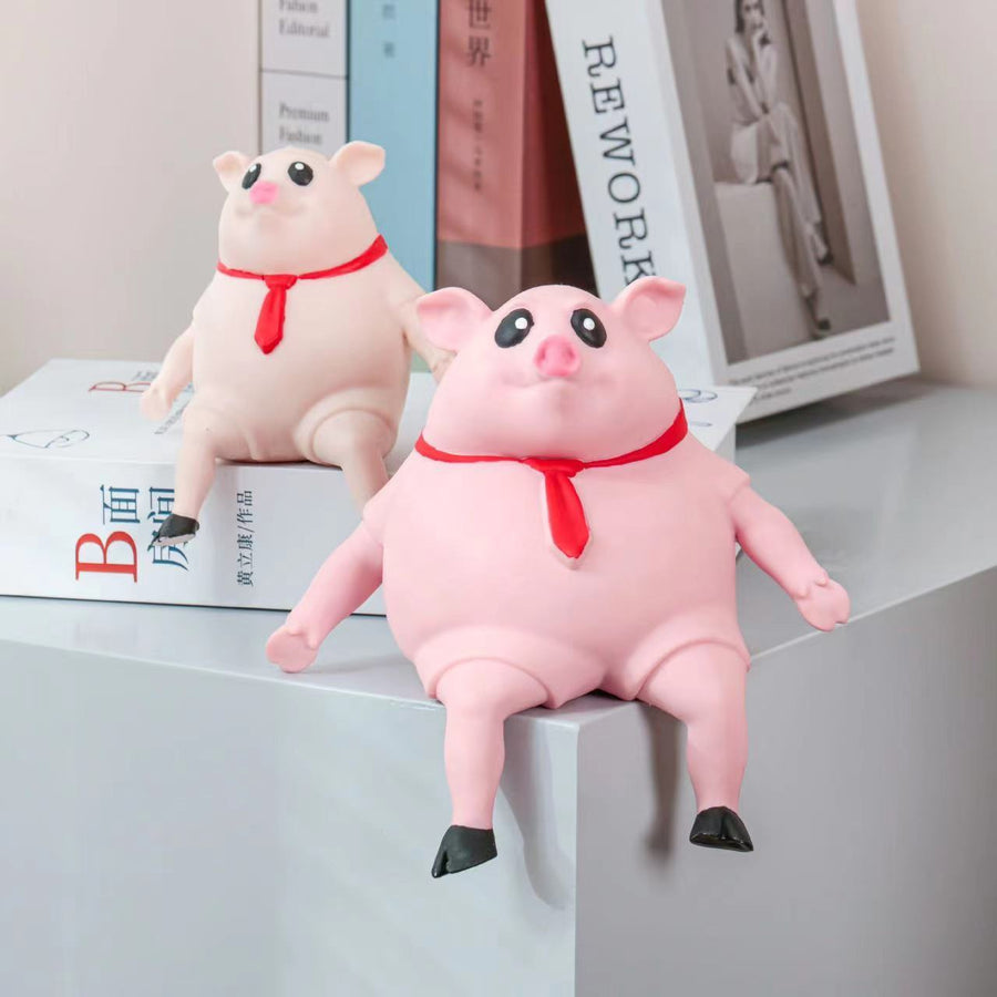 Cute Piggy Squeeze Toy Stress Relief Doll for Kids and Adults
