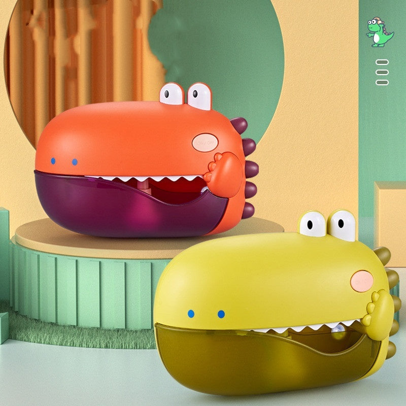 Baby Bath Bubble Machine – Musical Dinosaur Toy with Automatic Bubbles