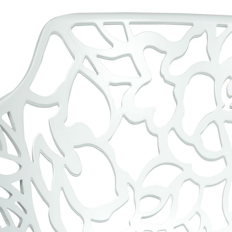 LeisureMod Modern Devon Aluminum Armchair White Zoomed.