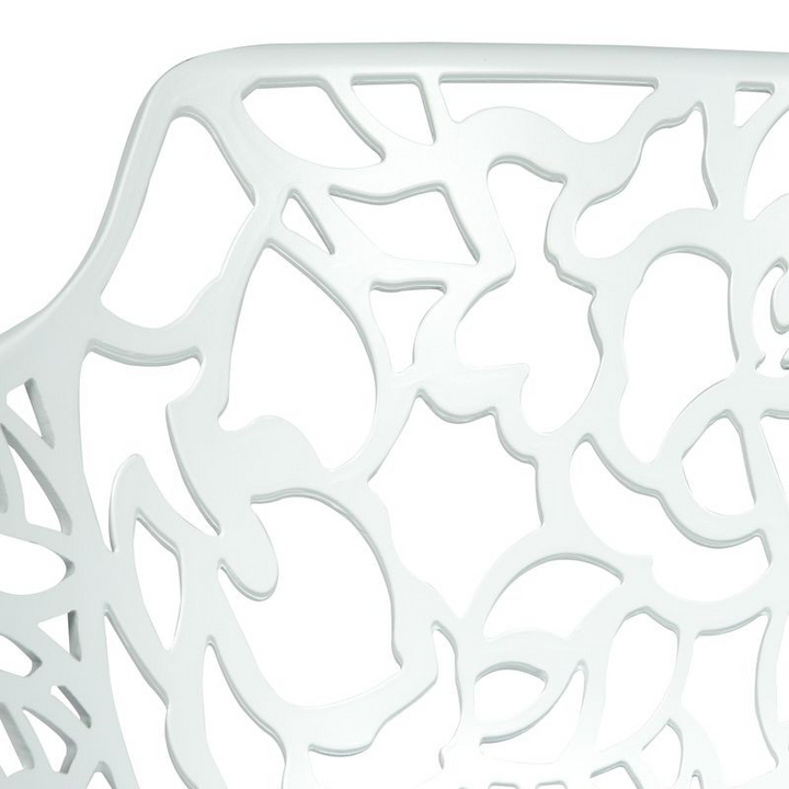 LeisureMod Modern Devon Aluminum Armchair White Zoomed.