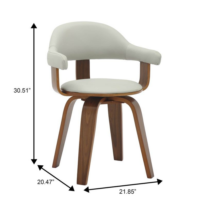 Chair with dimensions labeled on a white background.