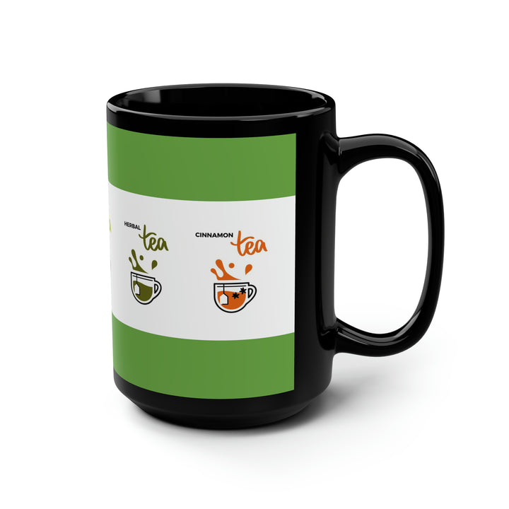 Tea Tea Black Mug, 15oz