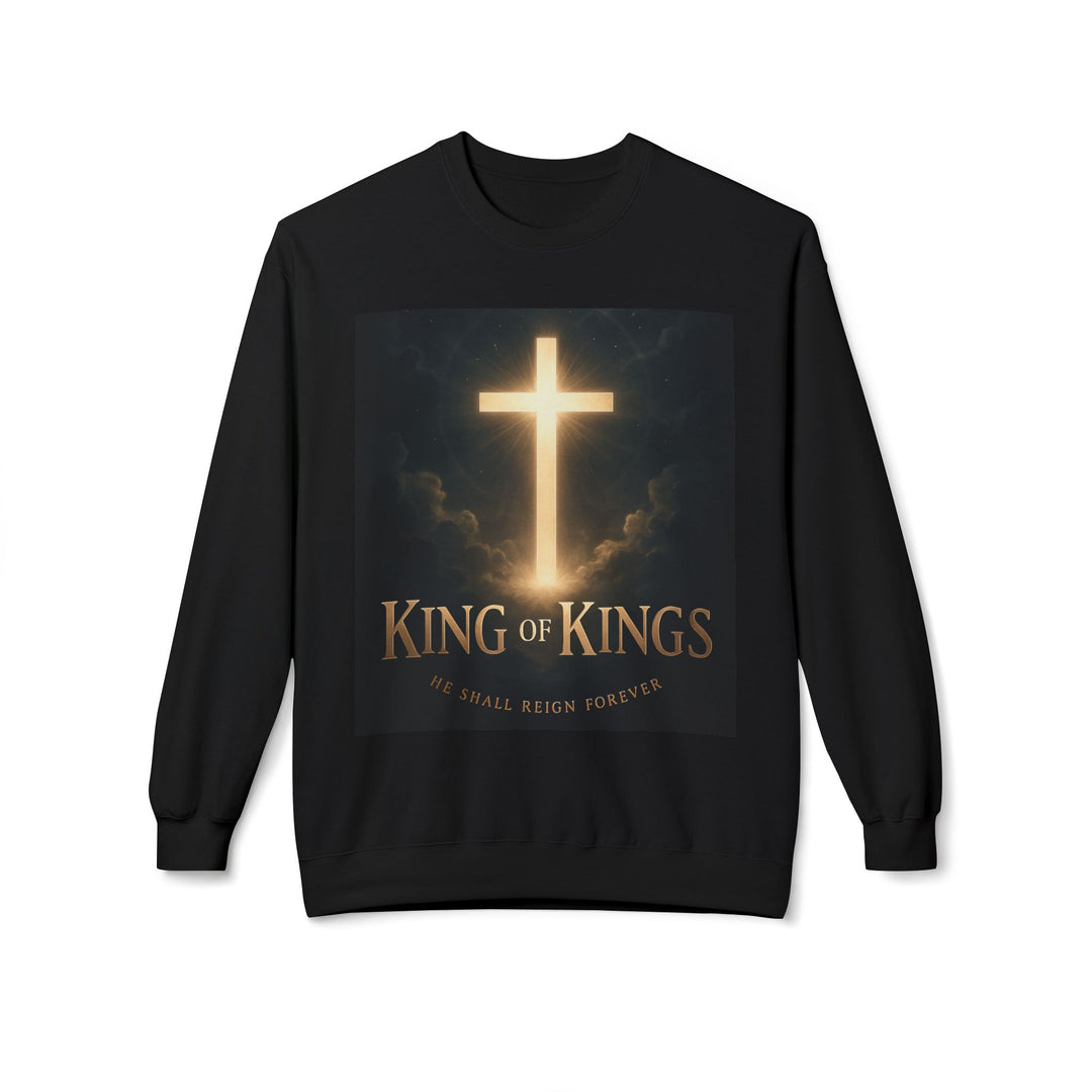Christian Crewneck Sweatshirt - "King of Kings / Lord of Lords" Religious Pullover