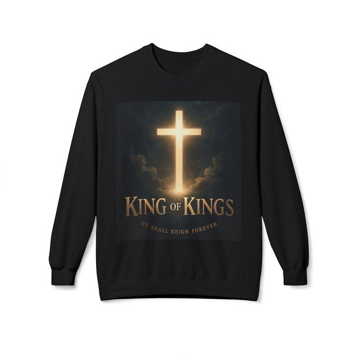 Christian Crewneck Sweatshirt - "King of Kings / Lord of Lords" Religious Pullover