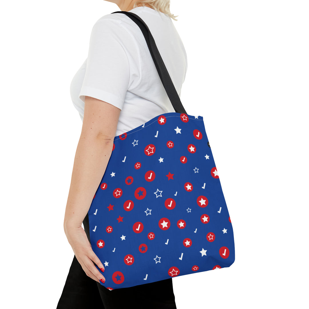 Symbol Pattern Tote Bag (AOP)