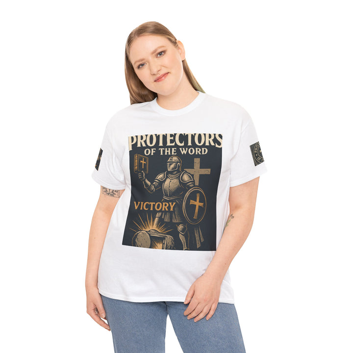 Protectors of the Word Premium Christian T-Shirt — 'Victory' Knight Design with John 14:6 Scripture