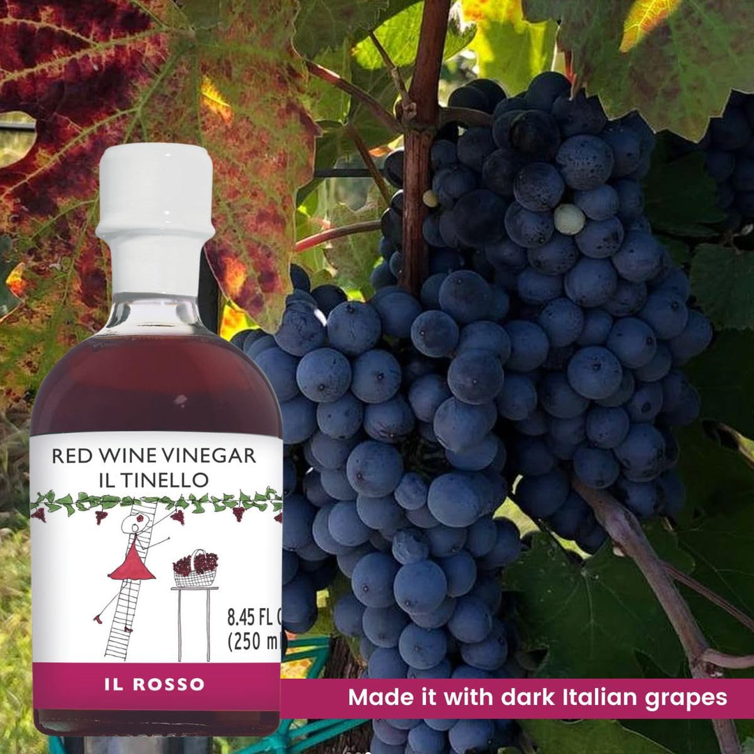 IL TINELLO, Red Wine Vinegar Aceto di Vino Rosso, (8.45 fluid oz) 250ml