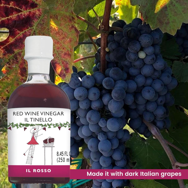 IL TINELLO, Red Wine Vinegar Aceto di Vino Rosso, (8.45 fluid oz) 250ml