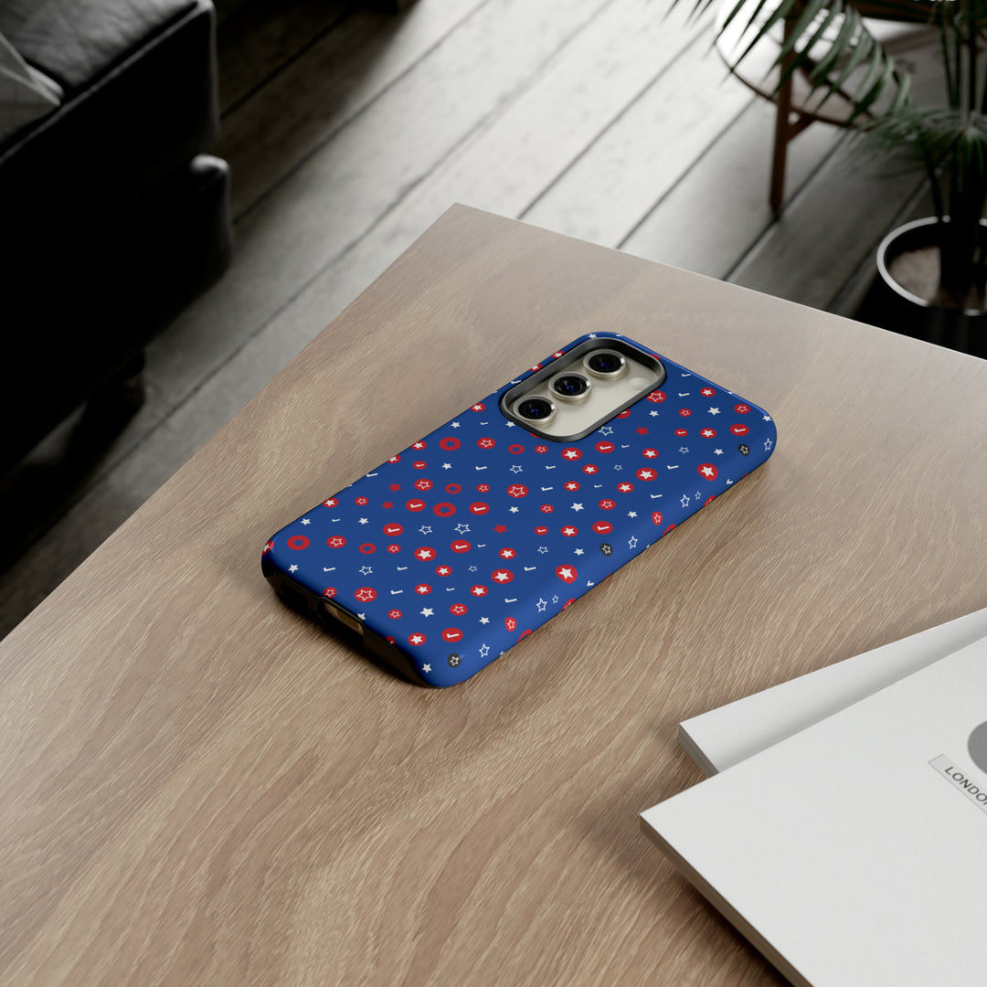 Checks and Stars Tough Phone Case