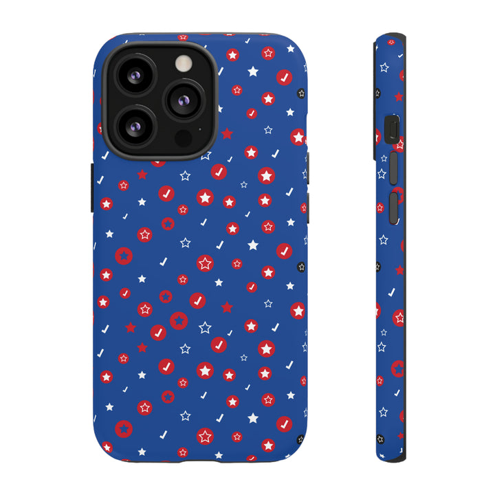 Checks and Stars Tough Phone Case