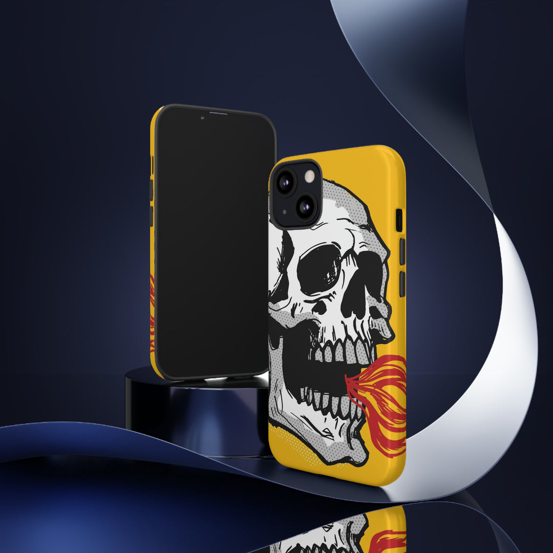 Skull Fire Tough Phone Case