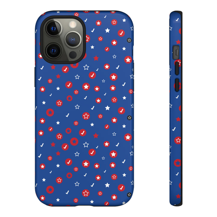 Checks and Stars Tough Phone Case