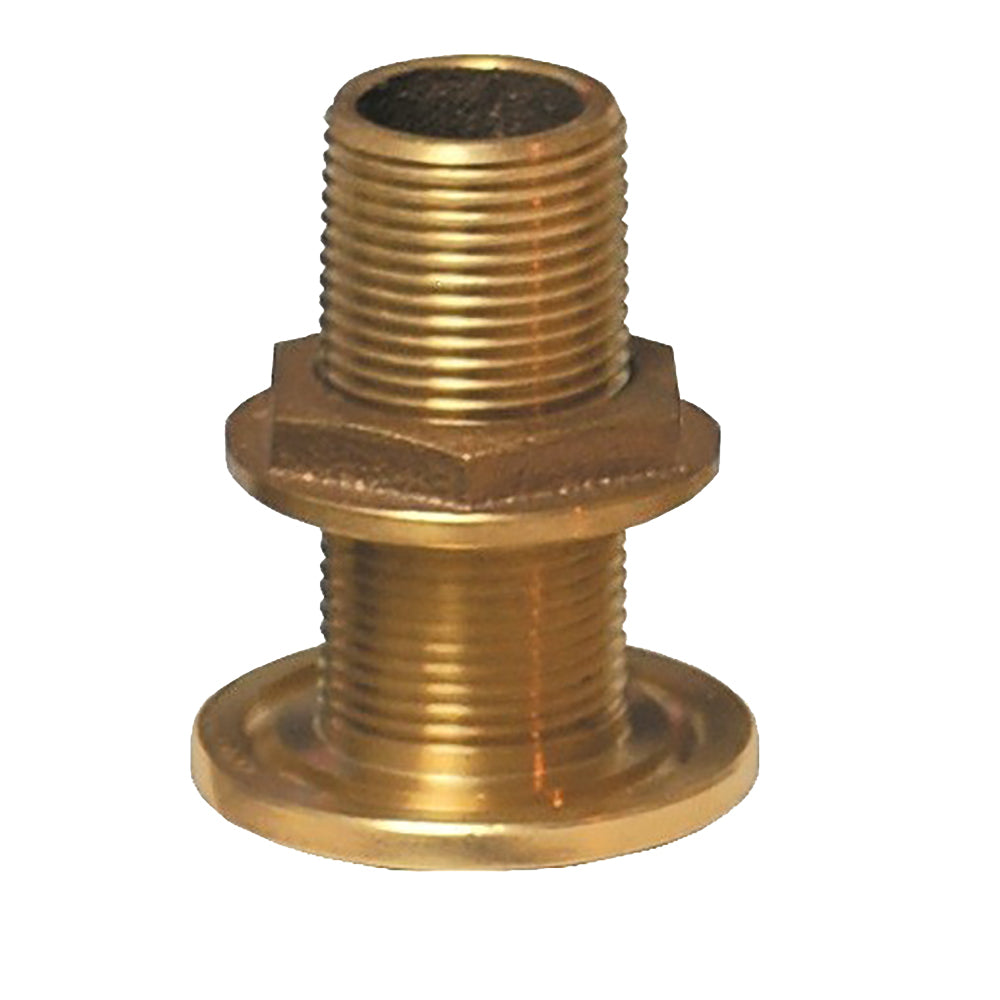 GROCO 3/4" NPS NPT Combo Bronze Thru-Hull Fitting w/Nut [TH-750-W]