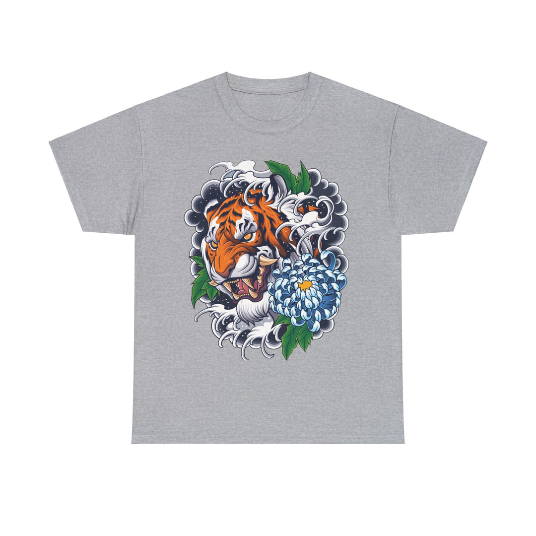 Japanese Style Tiger Unisex Heavy Cotton Tee