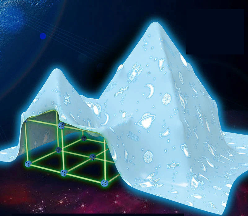Fort Building Kit Luminous Playhouse Tent Construction Set