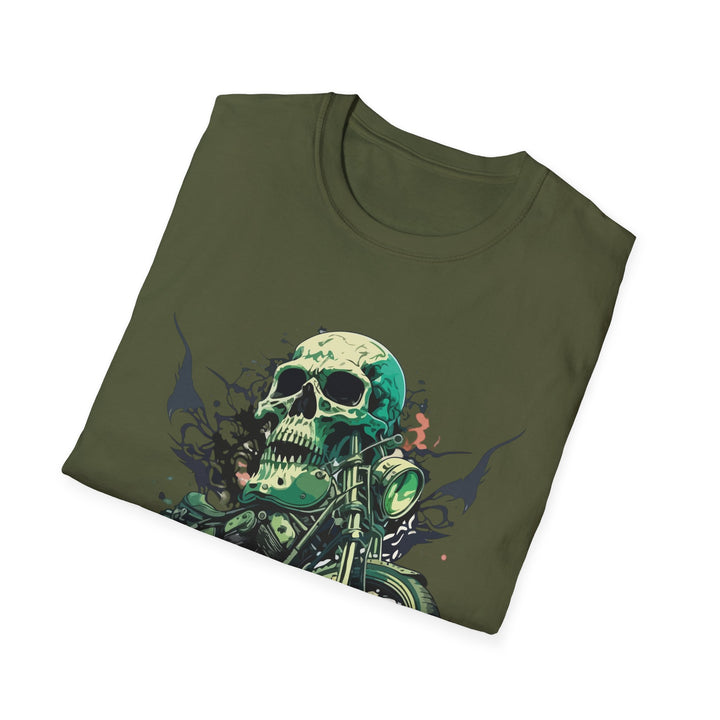 Vintage Skull Biker Unisex Softstyle T-Shirt