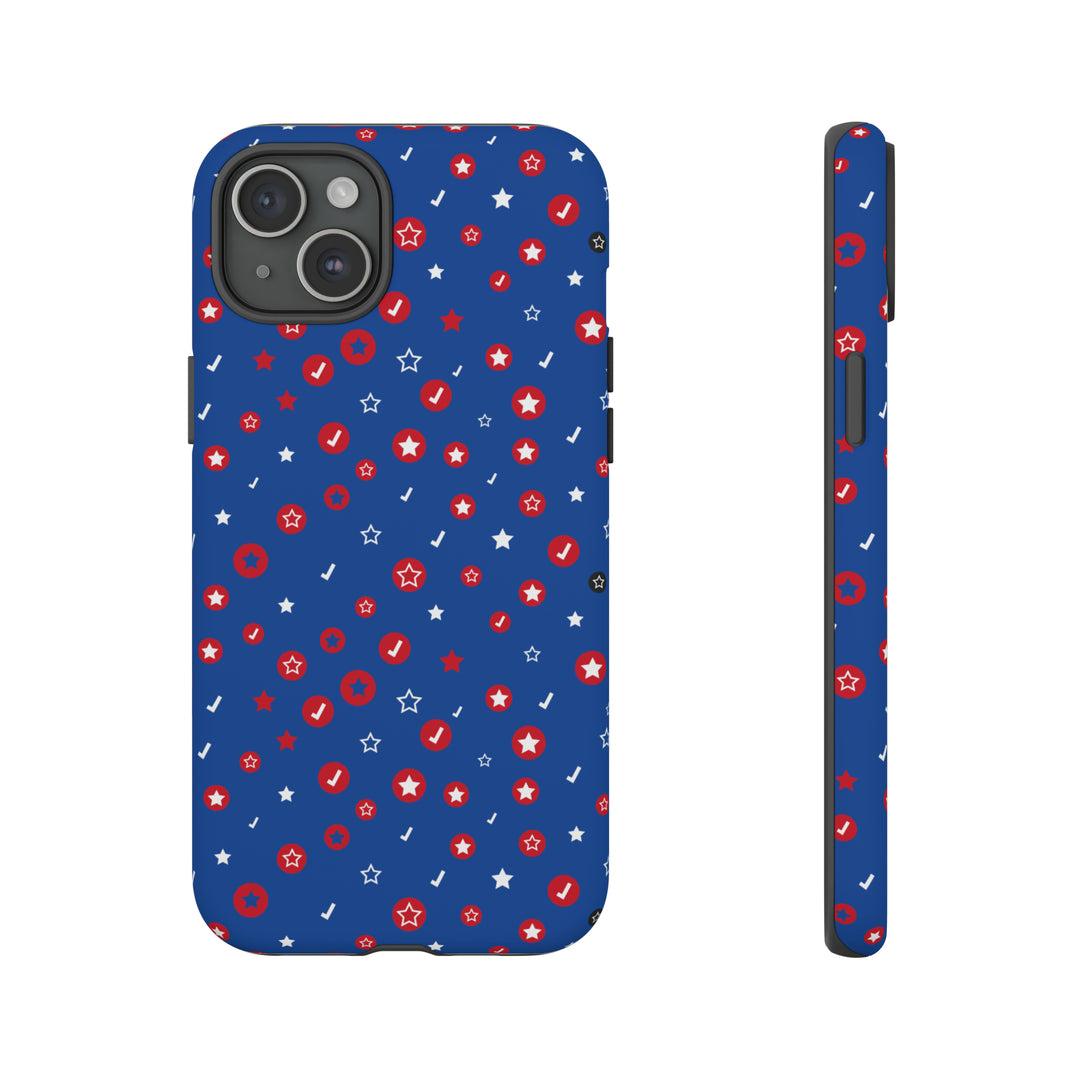 Checks and Stars Tough Phone Case