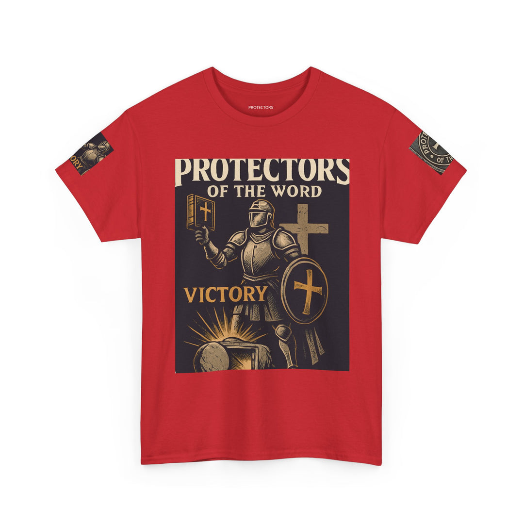 Protectors of the Word Premium Christian T-Shirt — 'Victory' Knight Design with John 14:6 Scripture