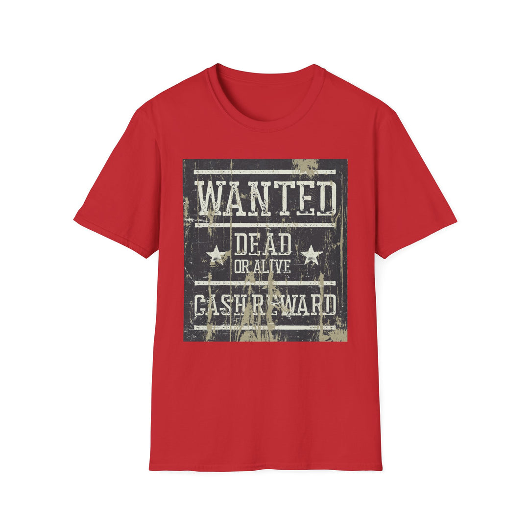 Wanted Dead Or Alive Unisex Softstyle T-Shirt