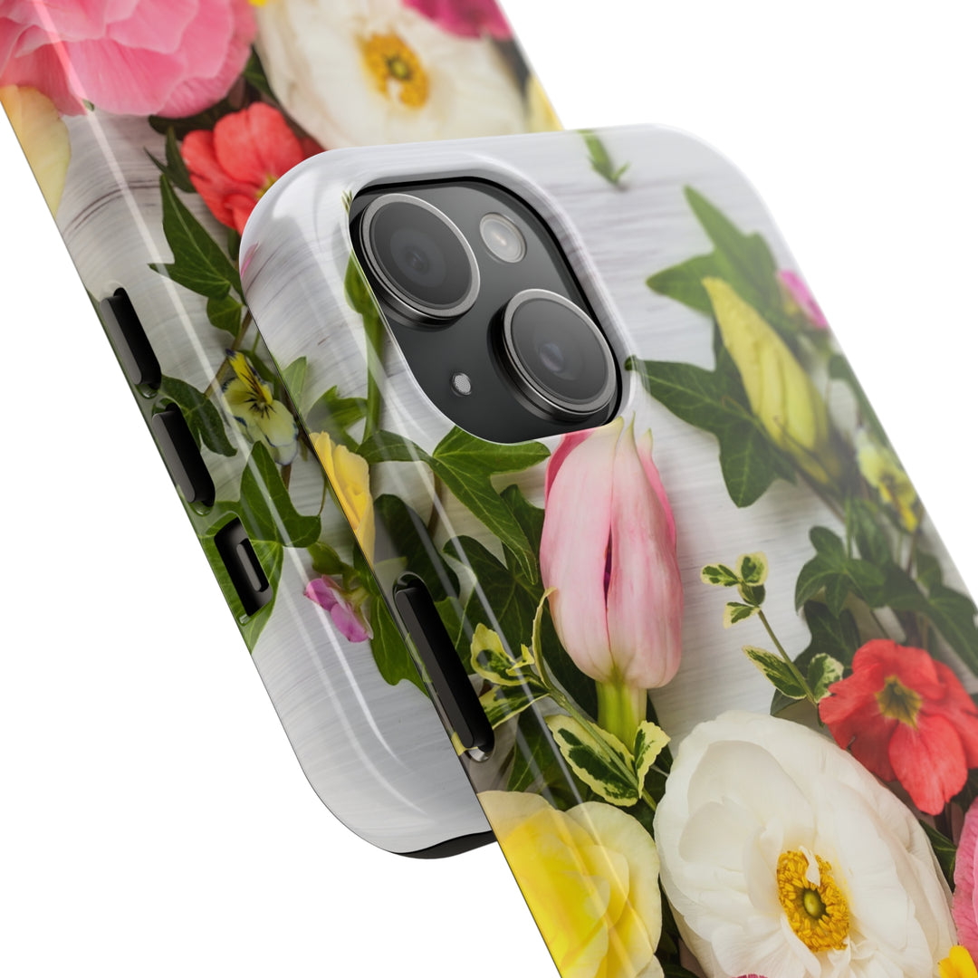 iPhone Flowers Tough Phone Case