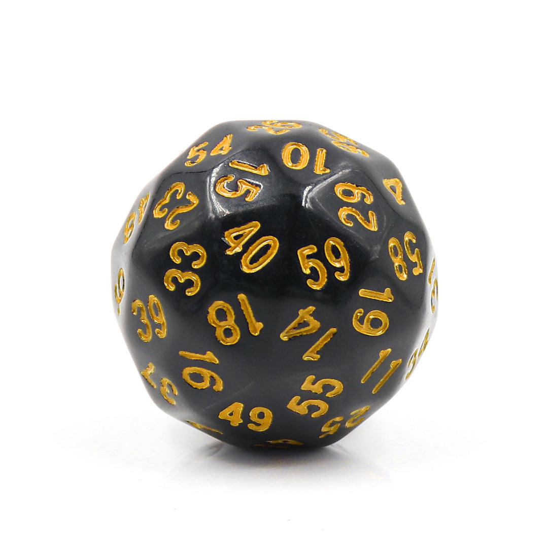 D60-Black Opaque w/Yellow Numbers