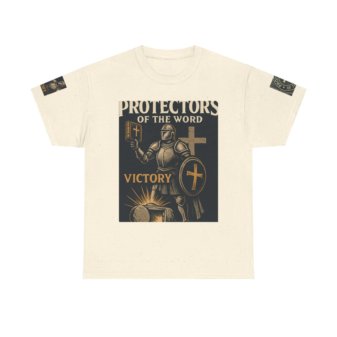 Protectors of the Word Premium Christian T-Shirt — 'Victory' Knight Design with John 14:6 Scripture