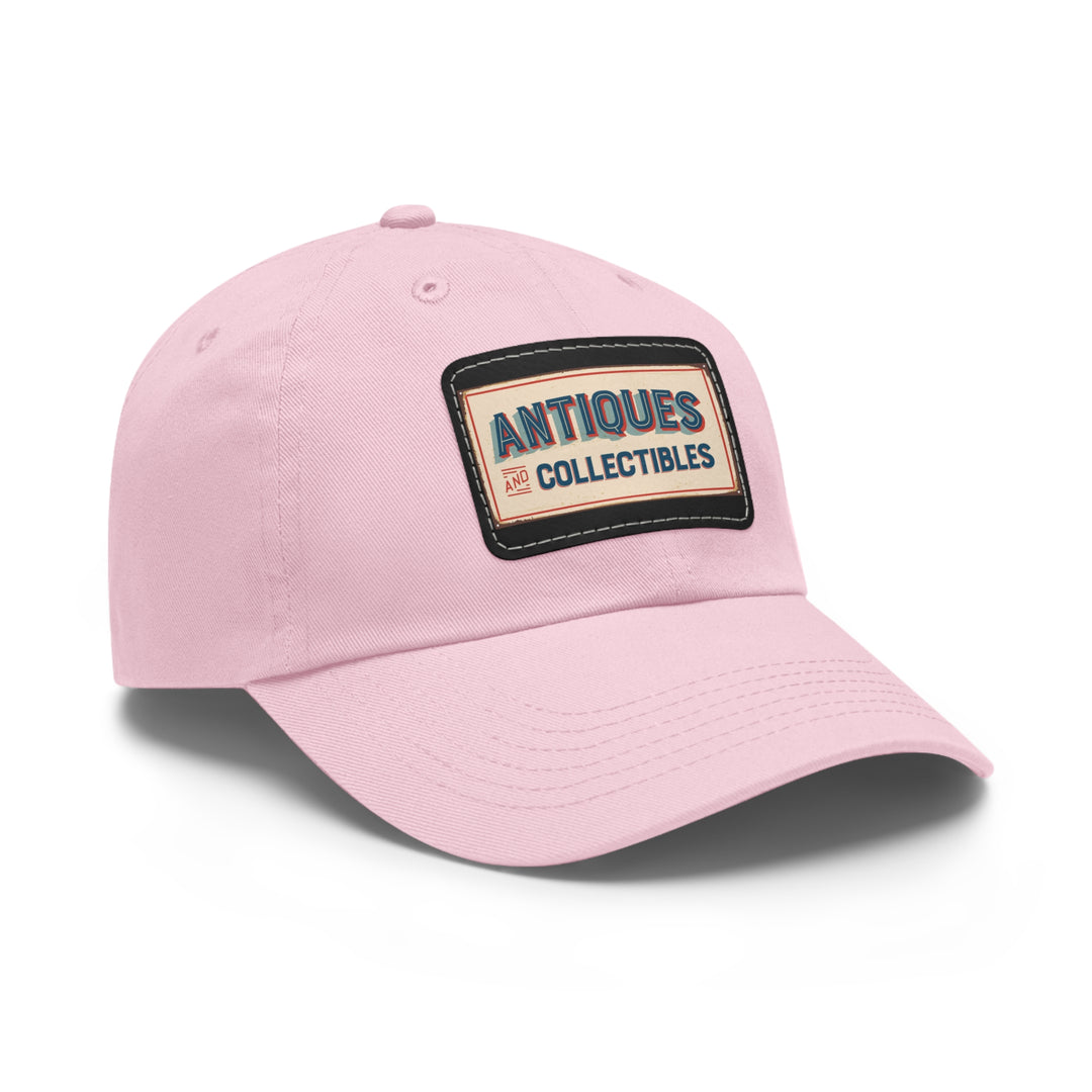 Antiques and Collectibles Dad Hat with Leather Patch (Rectangle)