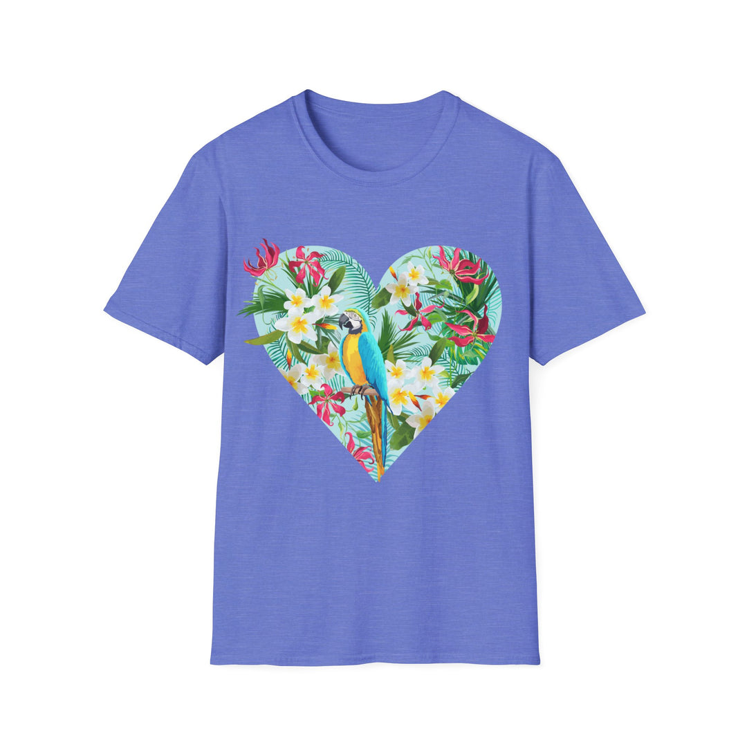 Floral Heart Unisex Softstyle T-Shirt