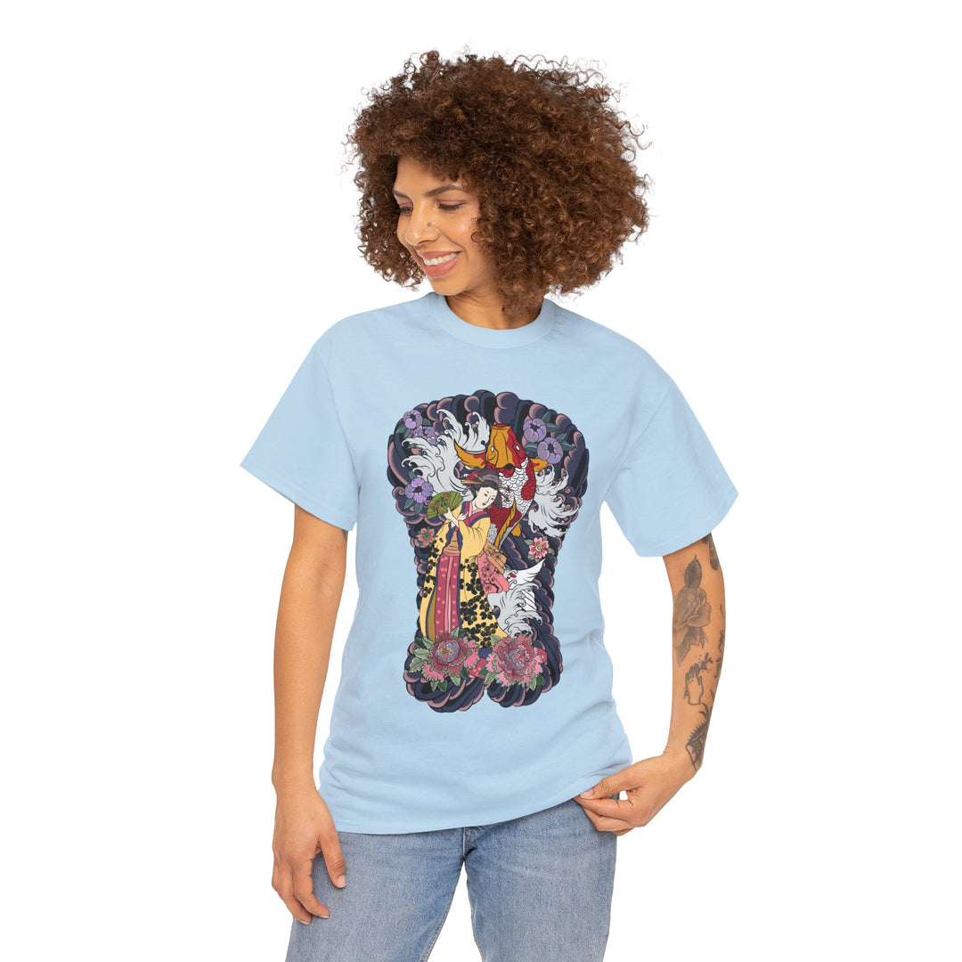 Geisha Woman Unisex Heavy Cotton Tee