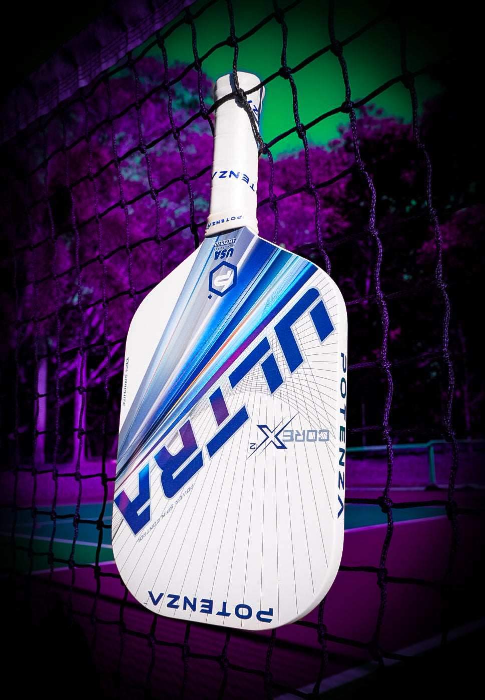 ULTRA+ COREx2 Pickleball Paddle Upside Down.